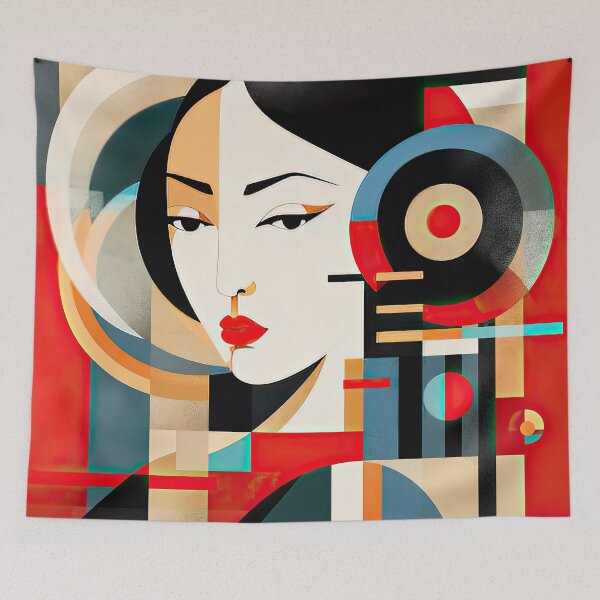 Item preview, Explore Simplistic & Minimalistic Japanese Geisha Portraits with a Majestic Touch designed and sold by ArtificialGenes.