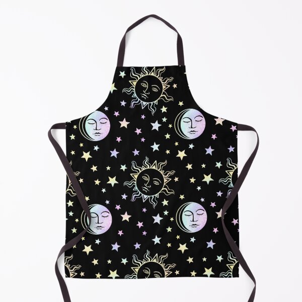 Item preview, Celestial Silver Moon Black Pattern designed and sold by LLdreams.