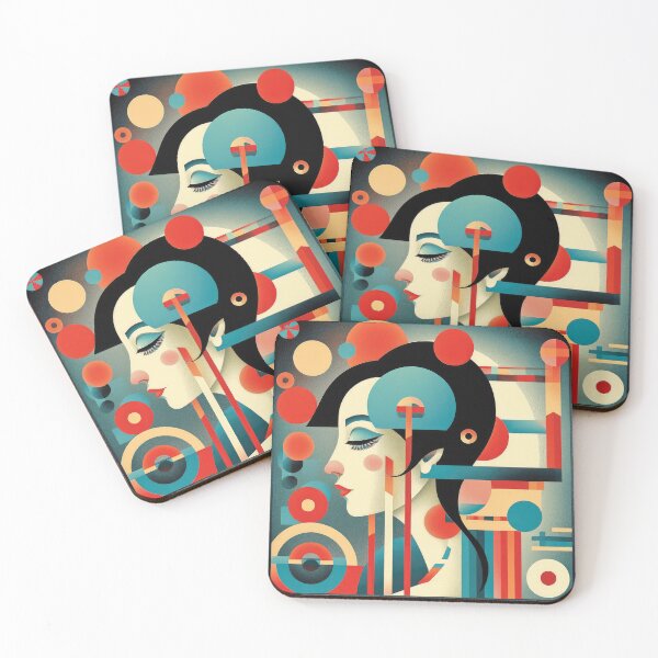 Item preview, Explore Simplistic & Minimalistic Japanese Geisha Portraits with a Majestic Touch designed and sold by ArtificialGenes.