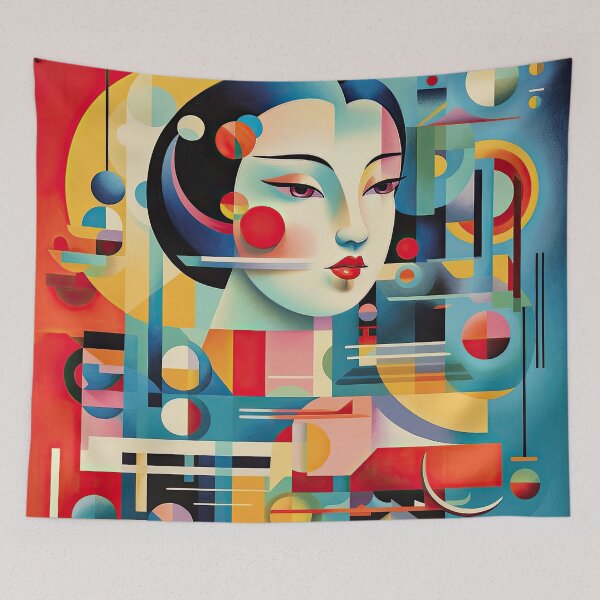 Item preview, Explore Simplistic & Minimalistic Japanese Geisha Portraits with a Majestic Touch designed and sold by ArtificialGenes.