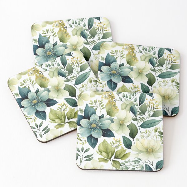 Item preview, Botanical Bliss digital paper designed and sold by Khun-Teera.