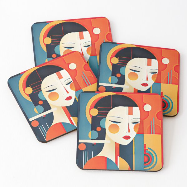 Item preview, Explore Simplistic & Minimalistic Japanese Geisha Portraits with a Majestic Touch designed and sold by ArtificialGenes.