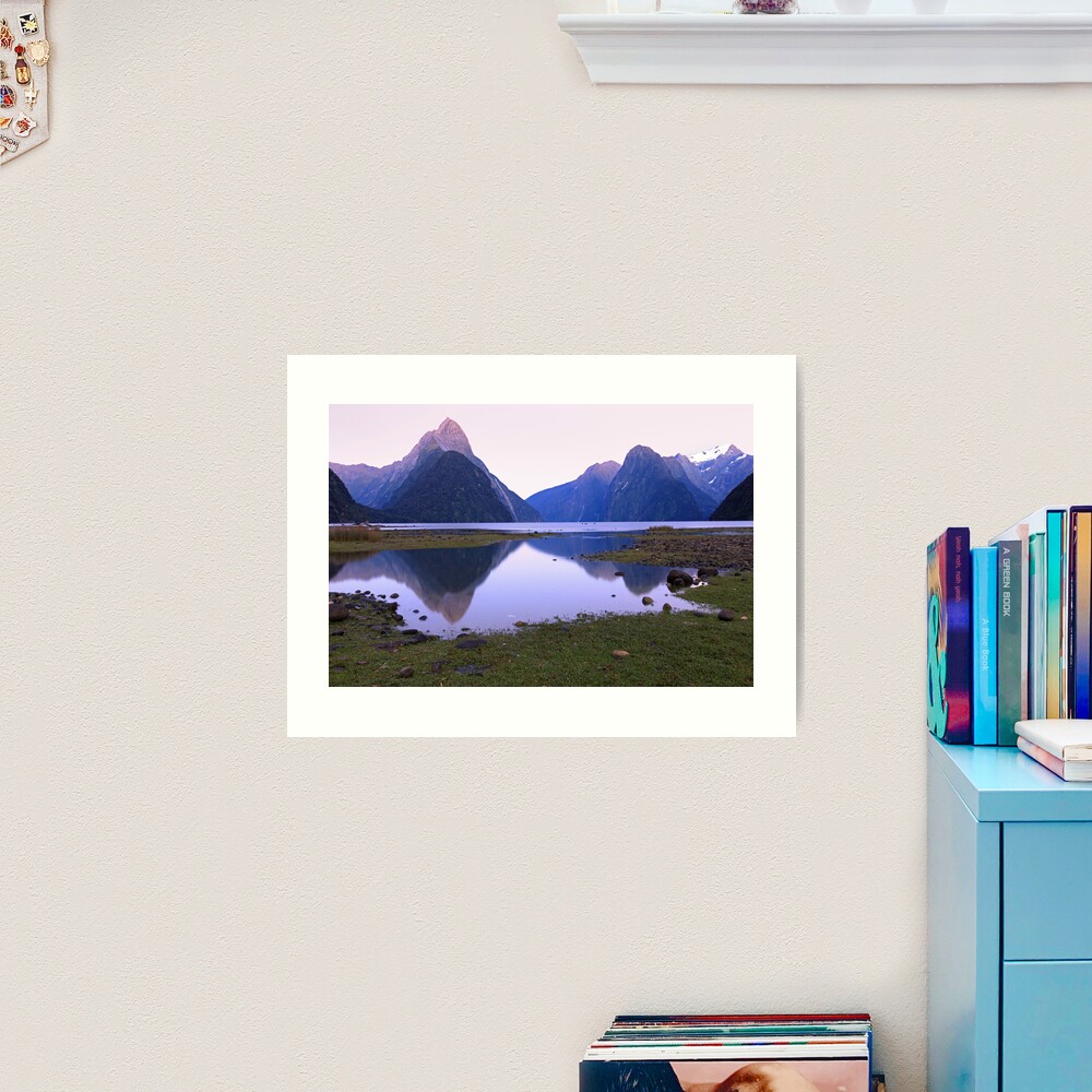 Milford Sound Dawn, South Island, New Zealand Art Print