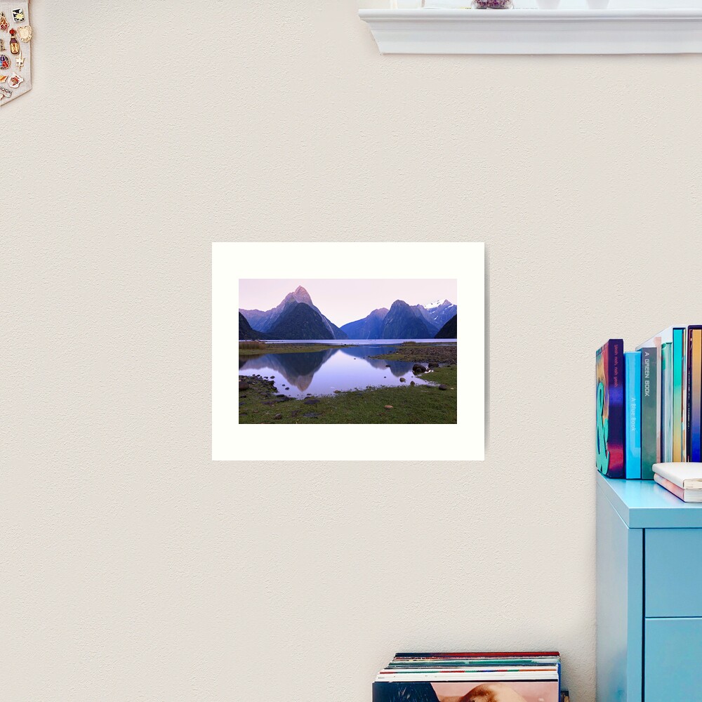 Milford Sound Dawn, South Island, New Zealand Art Print