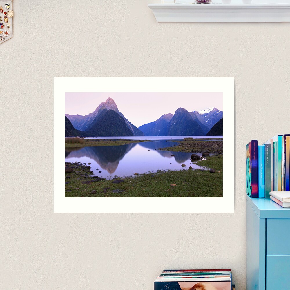 Milford Sound Dawn, South Island, New Zealand Art Print