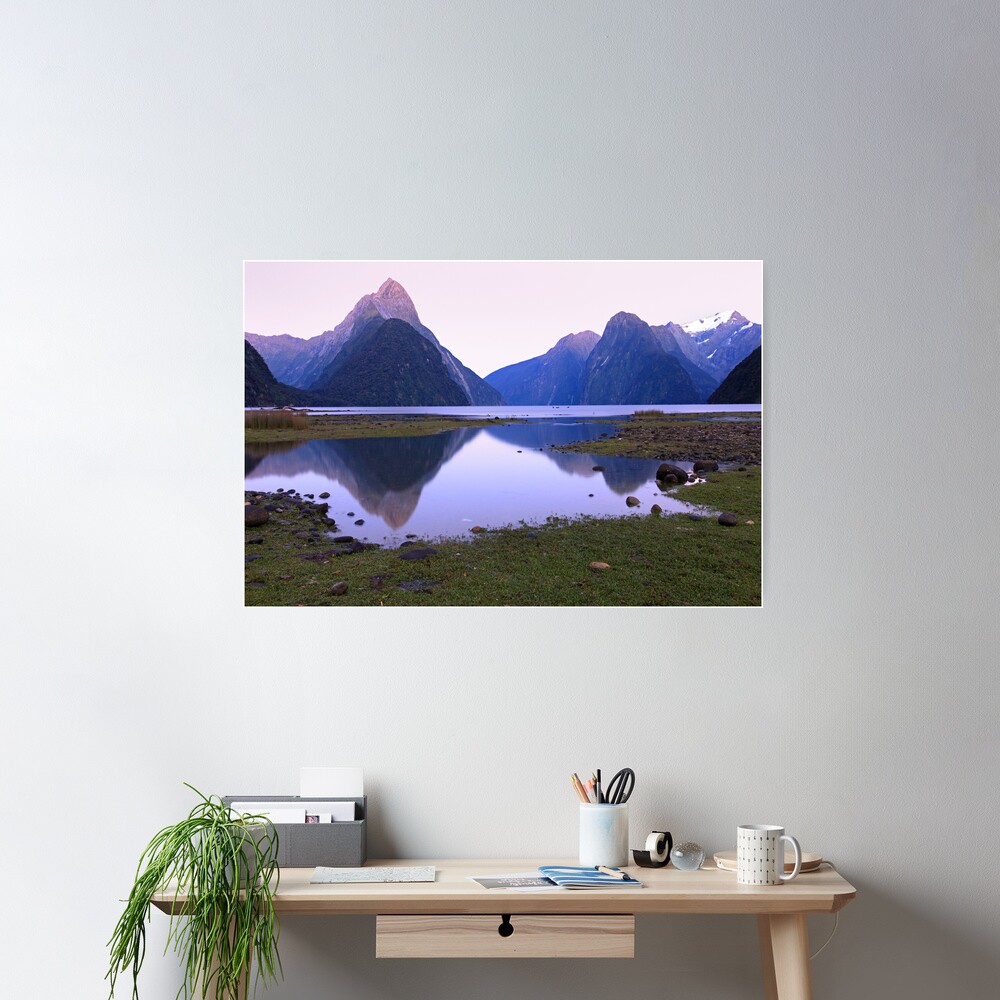 Milford Sound Dawn, South Island, New Zealand Poster
