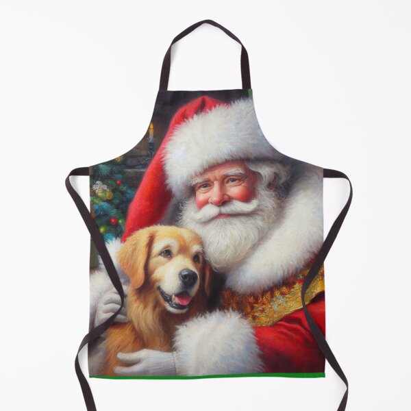 Item preview, Christmas Santa Claus with Dogs 3 designed and sold by CrankyOldDude.