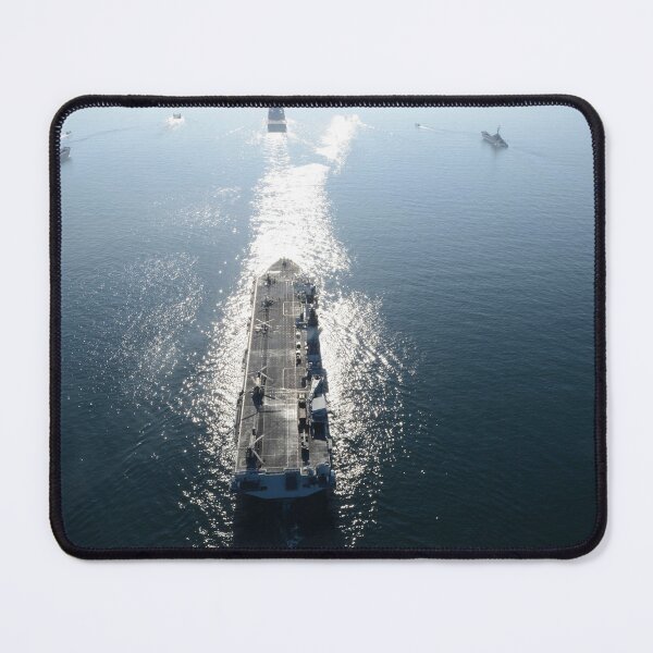Item preview, STK109301M-Amphibious assault ships transit in formation off the coast of Sweden. designed and sold by StocktrekImages.
