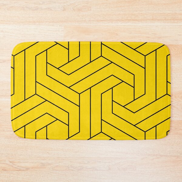 Item preview, Golden Yellow Geometric Abstract Pattern. designed and sold by ARichArts.