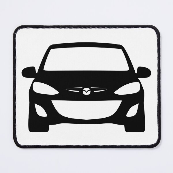Item preview, Mazda 2 Demio 2010-2014 front black silhouette designed and sold by EdimDesign.