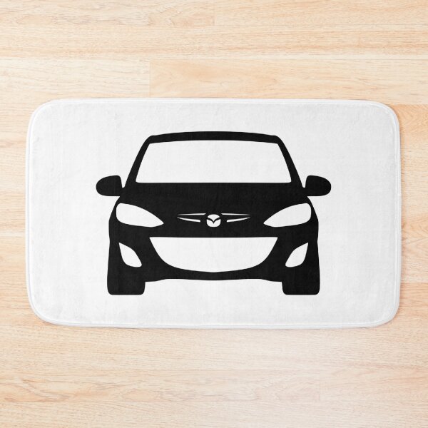 Item preview, Mazda 2 Demio 2010-2014 front black silhouette designed and sold by EdimDesign.