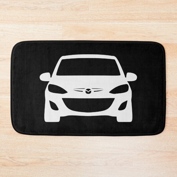Item preview, Mazda 2 Demio 2010-2014 front white silhouette designed and sold by EdimDesign.