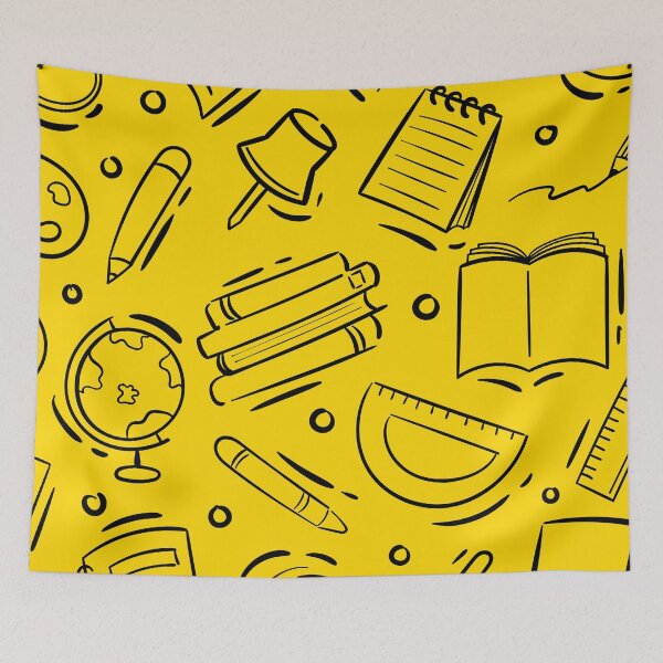 Item preview, Golden Yellow School Pattern. designed and sold by ARichArts.