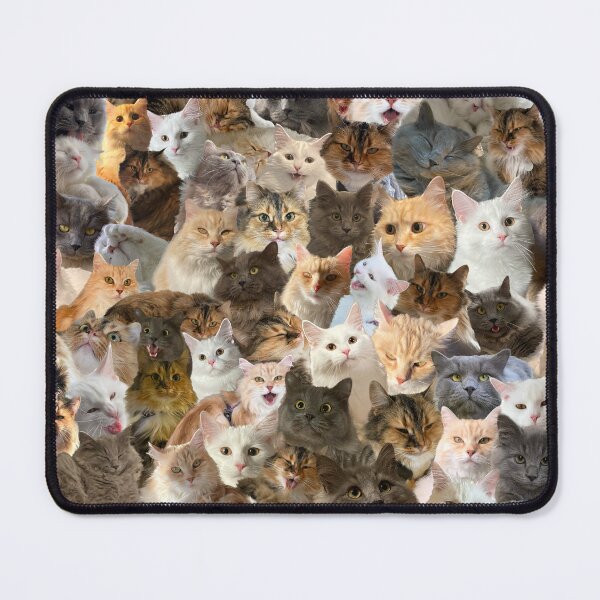 Item preview, Fluffy cat pattern designed and sold by TicaCreations.