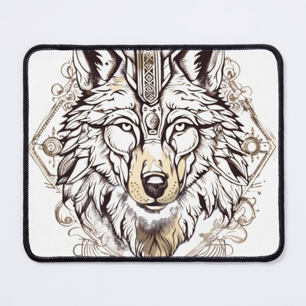Item preview, vintage Indian wolf designed and sold by NightshadeWolfs.