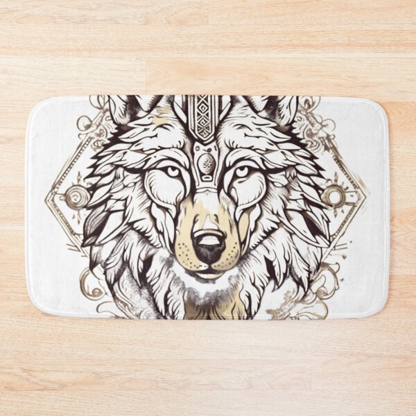 Item preview, vintage Indian wolf designed and sold by NightshadeWolfs.