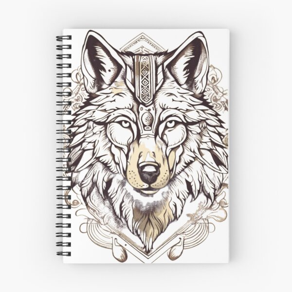 Item preview, vintage Indian wolf designed and sold by NightshadeWolfs.