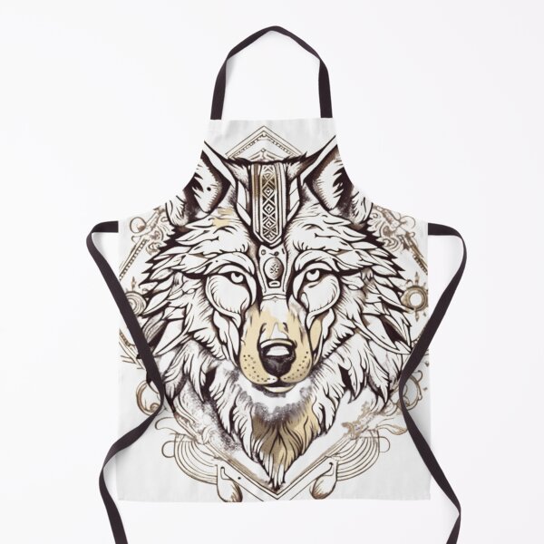 Item preview, vintage Indian wolf designed and sold by NightshadeWolfs.
