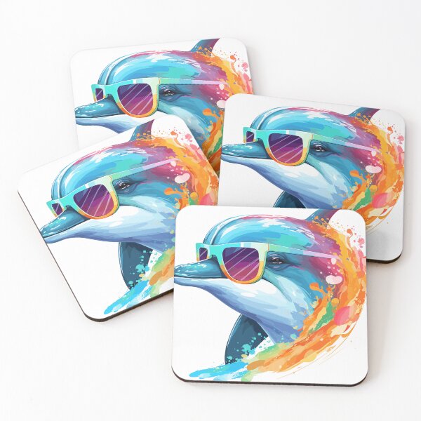 Item preview, Dolphin with sunglasses designed and sold by Eshwarx.