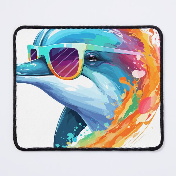 Item preview, Dolphin with sunglasses designed and sold by Eshwarx.
