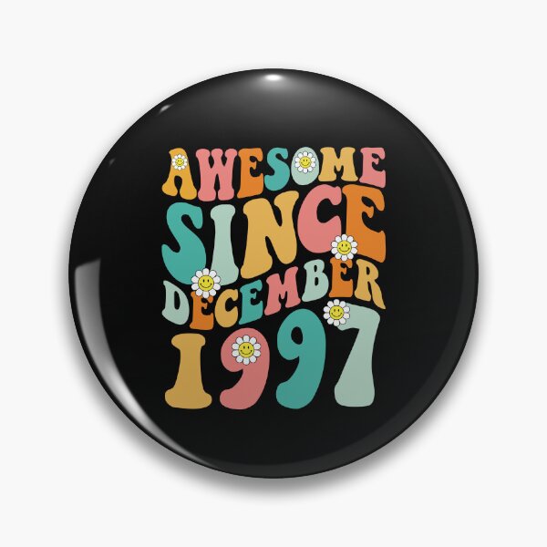 Item preview, Awesome Since December 1997 | Made In 1997 | Retro Groovy Birthday designed and sold by Christina-grich.
