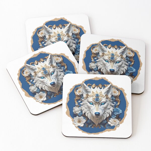 Item preview, Wolf with Flowers designed and sold by Wilcox PhotoArt.