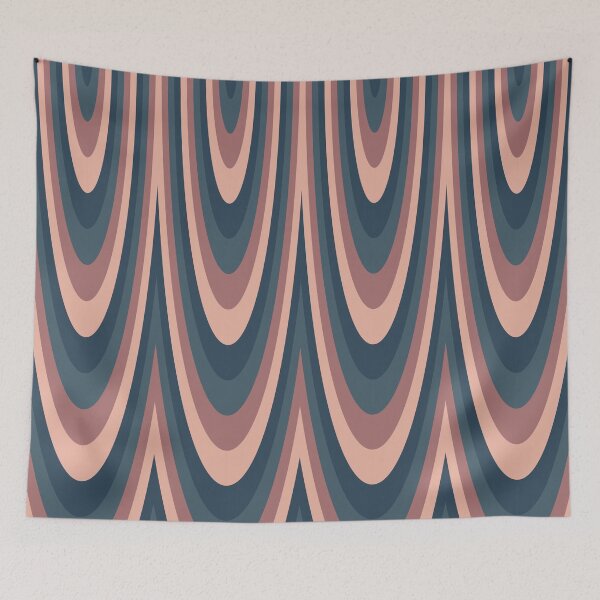 Item preview, Green Peach Waves Pattern designed and sold by TheArtism.