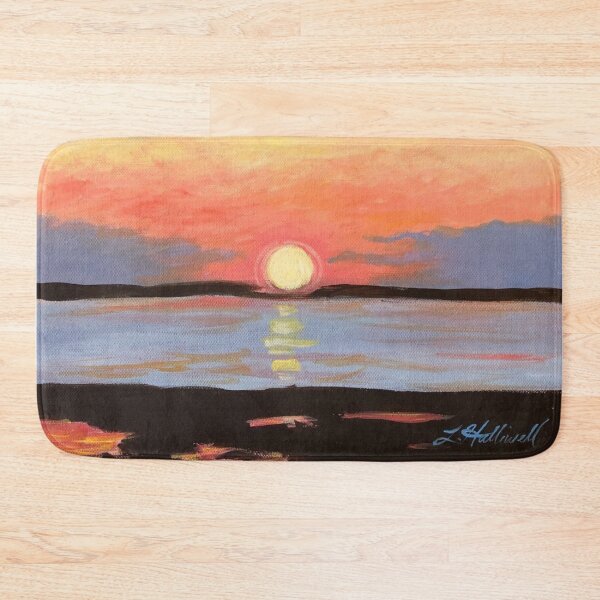 Item preview, Bay View Sunset Acrylic Painting designed and sold by LindenTreeGifts.