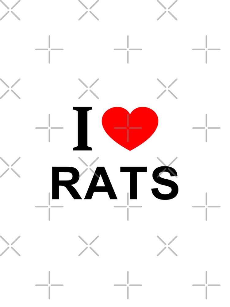 Thumbnail 4 of 4, iPhone Case, I ❤️ RATS I LOVE RATS I HEART RATS designed and sold by usernamenaijan.