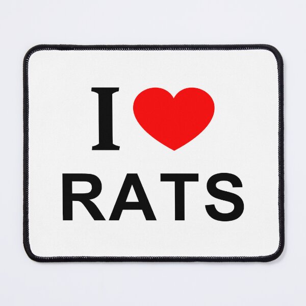 Item preview, I ❤️ RATS I LOVE RATS I HEART RATS designed and sold by usernamenaijan.