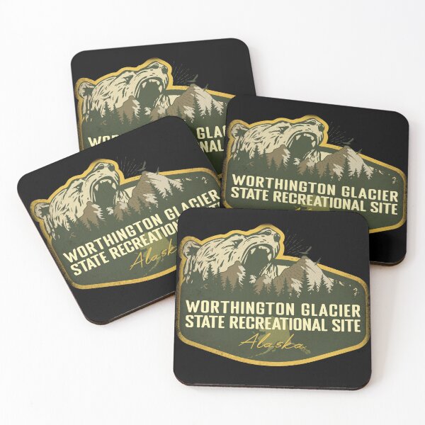 Item preview, Worthington Glacier State Recreation Site Alaska Camping Retro designed and sold by mountainfad.