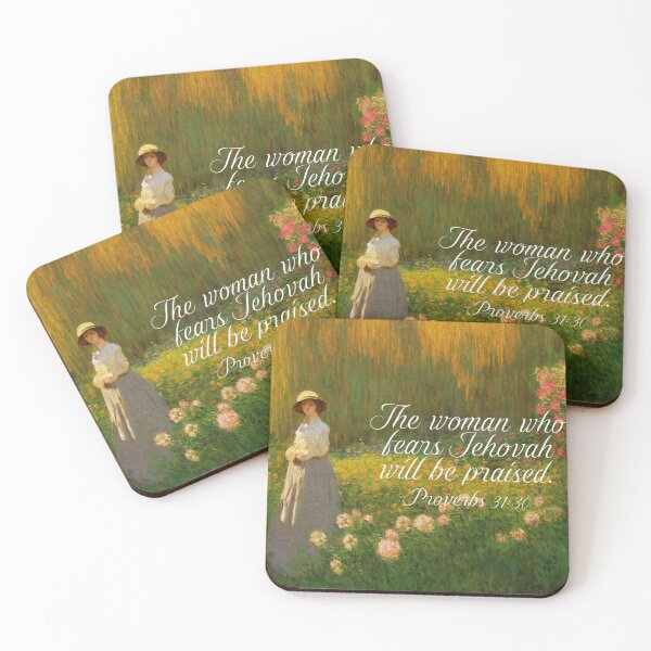 Item preview, "The woman who fears Jehovah will be praised." Proverbs 31:30 designed and sold by Paper Bee Gift Shop.