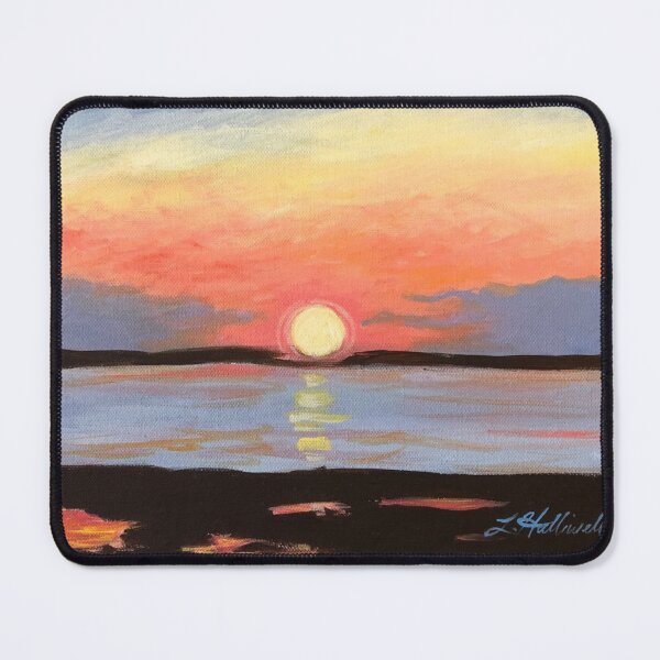 Item preview, Bay View Sunset Acrylic Painting designed and sold by LindenTreeGifts.