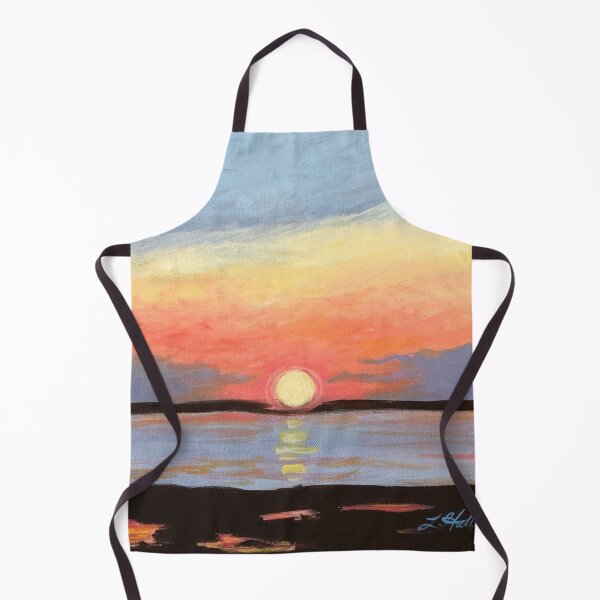 Item preview, Bay View Sunset Acrylic Painting designed and sold by LindenTreeGifts.