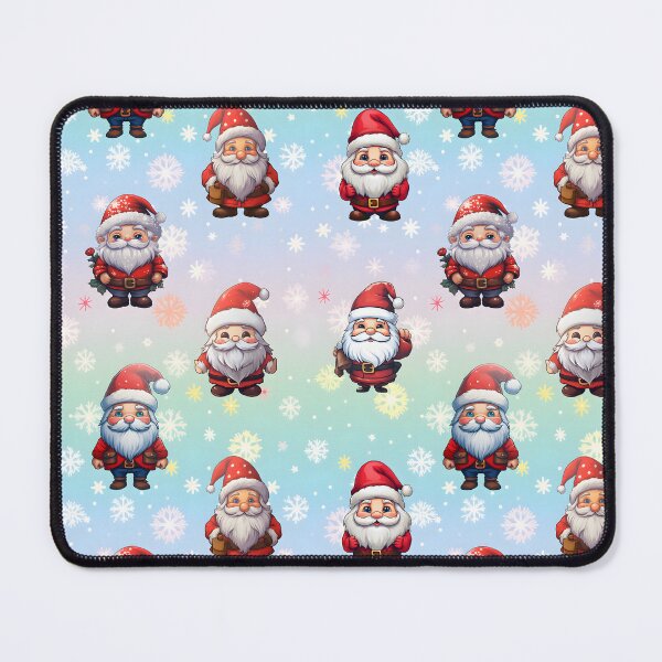 Item preview, Kawaii Santa seamless pattern  designed and sold by Trendy-Artistry.