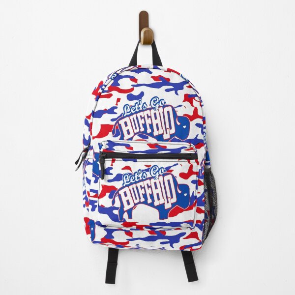 Item preview, Let's Go Buffalo Camo - Red White Blue Camouflage with Blue Buffalo designed and sold by SmileThreads.