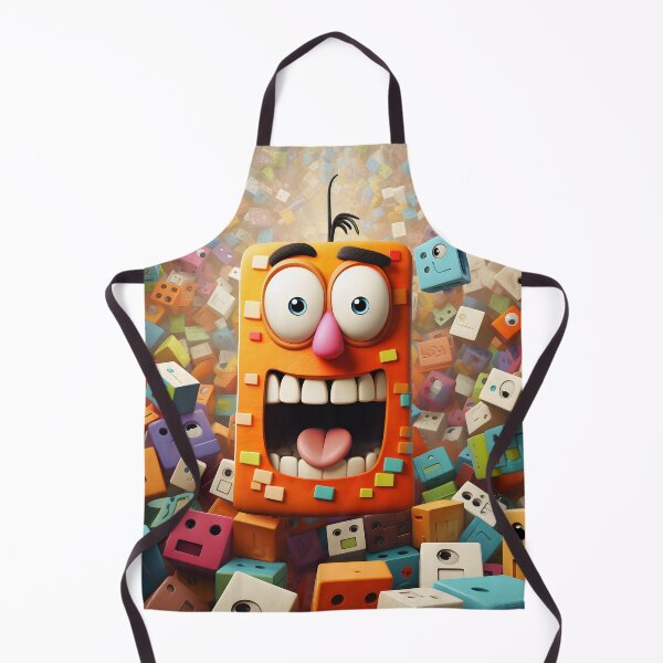 Item preview, Cartoon cute funny square characters-8 designed and sold by DigitalArtAJP.