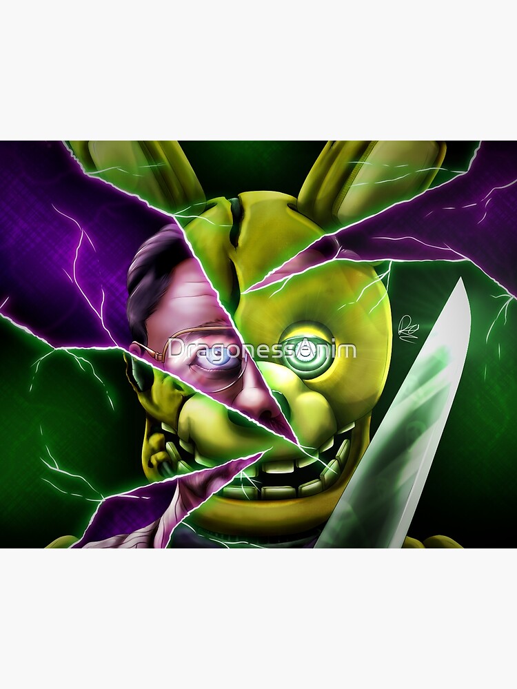 Into the Pit but it's Springtrap REMASTERED Art Board Print for Sale by  DragonessAnim