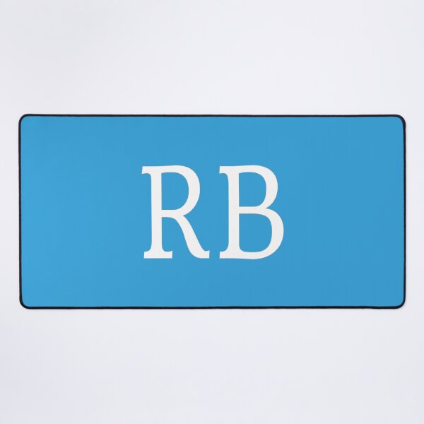 Item preview, RB Initials Monogram Elegant White Letters designed and sold by Jeallan Designs.