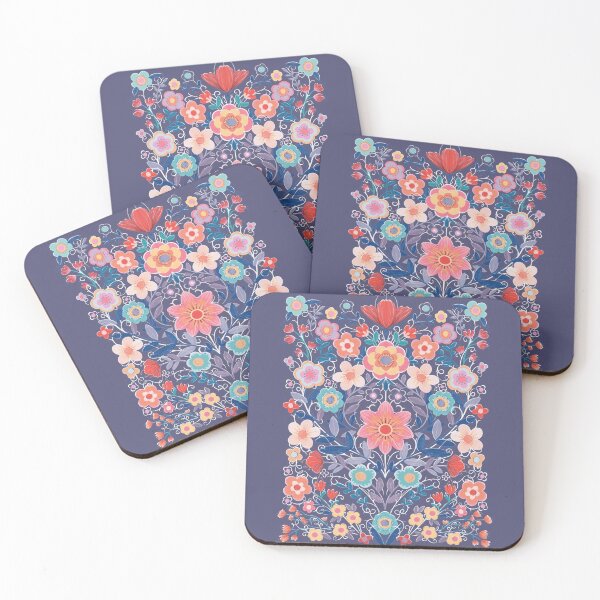Item preview, Fantasy Flowers on Peri Purple  designed and sold by Perrin Le Feuvre.