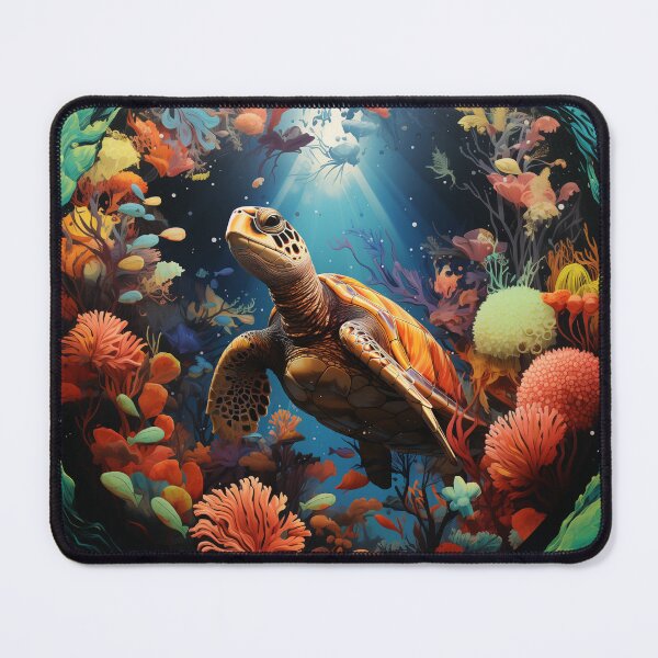 Item preview, Under the sea Magic Turtle sticker designed and sold by pencil-art98.