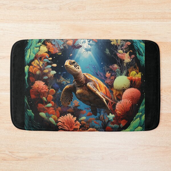 Item preview, Under the sea Magic Turtle sticker designed and sold by pencil-art98.