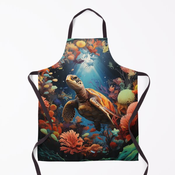 Item preview, Under the sea Magic Turtle sticker designed and sold by pencil-art98.
