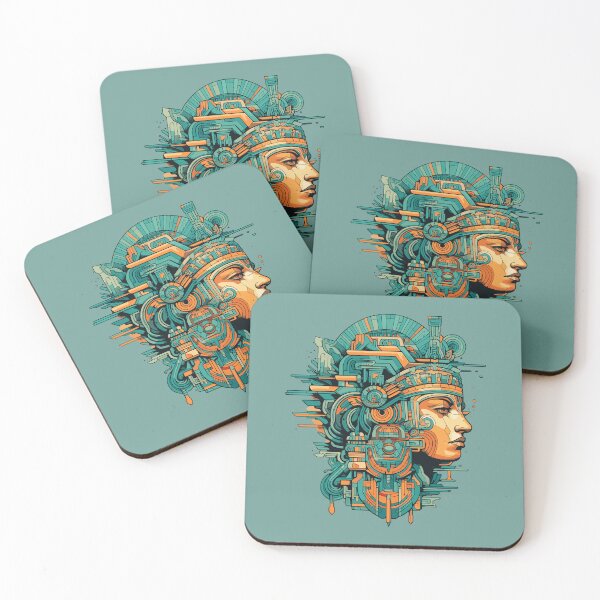 Item preview, Aztec Queen in jade ornaments  designed and sold by Hisirdoux.