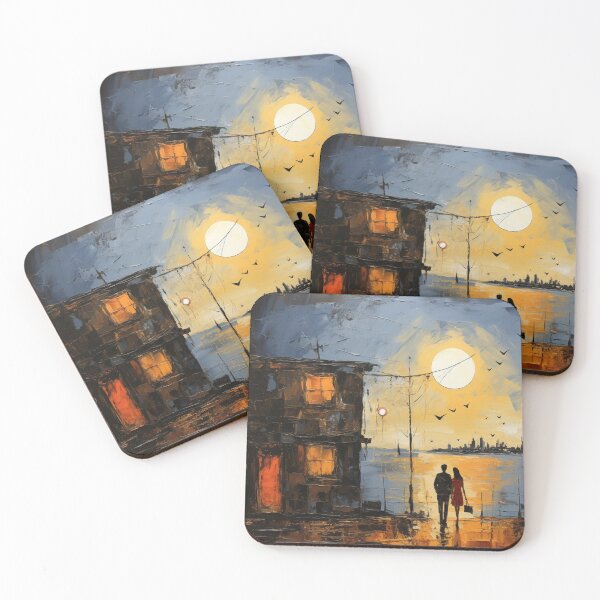 Item preview, lovers watching the sunset designed and sold by UILOVE.