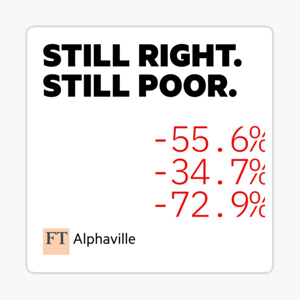Still Right Still Poor (joined) Sticker