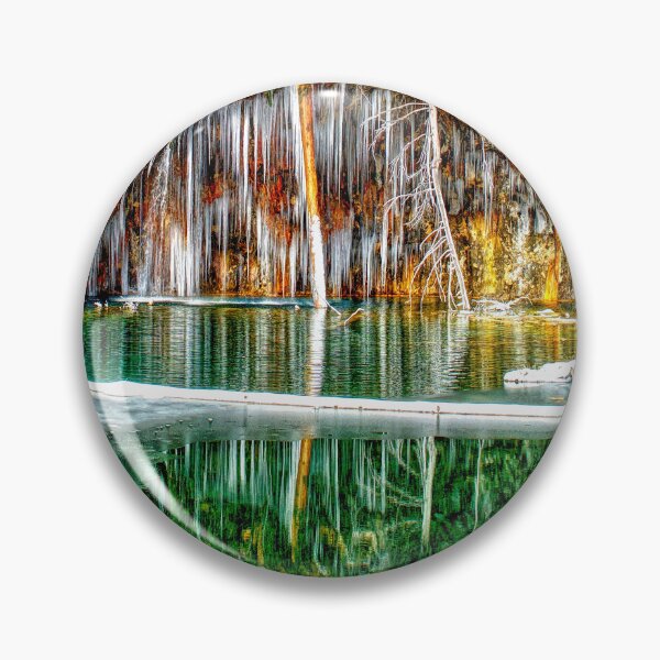 Item preview, A Serene Chill Winter Wonderland - Hanging Lake in Colorado designed and sold by Lena Owens at OLena Art..