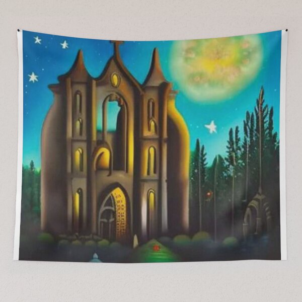 Item preview, Skeletal Cathedral at night designed and sold by George Hutton Hunter.