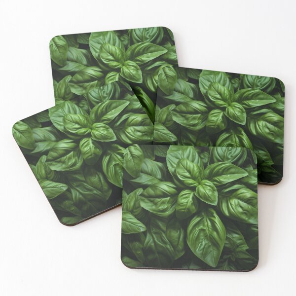 Item preview, Basil leaves on black designed and sold by Alenus.