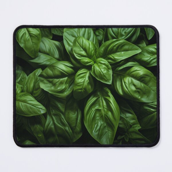 Item preview, Basil leaves on black designed and sold by Alenus.